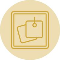 Sticky Notes Vector Icon Design