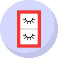 False Eyelashes Vector Icon Design