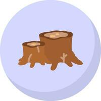 Stump Vector Icon Design