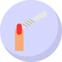 Nail Buffer Vector Icon Design