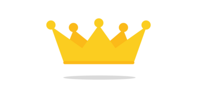 koning kroon. gouden Koninklijk kroon met koningin prinses ontwerp. png