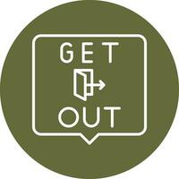 Get Out Vector Icon