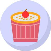 Creme Brulee Vector Icon Design