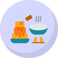 Chocolate Fondue Vector Icon Design