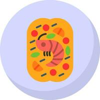 Lobster Roll Vector Icon Design