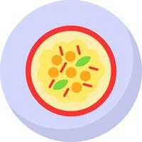 Vegetable Curry Vector Icon Design