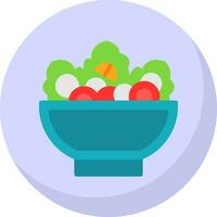 Greek Salad Vector Icon Design