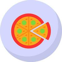 Margherita Pizza Vector Icon Design