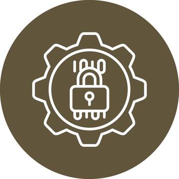 icono de vector de cifrado