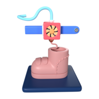 impresión zapato 3d ilustración icono png