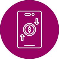 Online Money Transfer Vector Icon