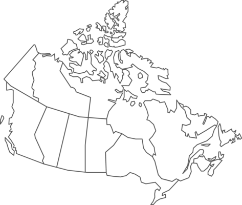 Canada Map PNGs for Free Download