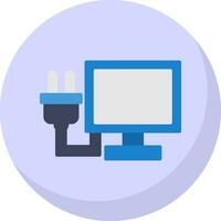 Lcd Plug Vector Icon Design