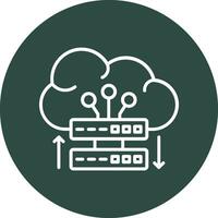 Cloud Server Vector Icon