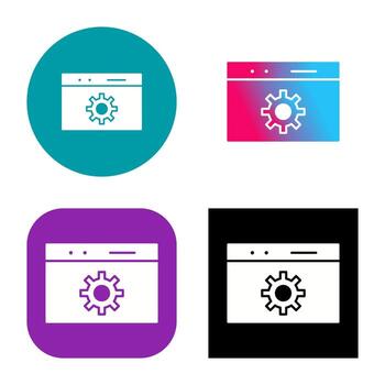 icono de vector de optimización web único