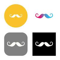 icono de vector de bigote