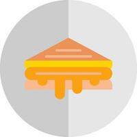 Grilled Cheese Sandwich Vector Icon Design