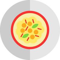 Vegetable Curry Vector Icon Design