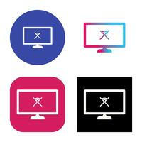 Unique Disconnected Network Vector Icon