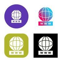 Unique World Wide Web Vector Icon