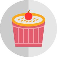 Creme Brulee Vector Icon Design