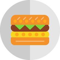 Tuna Melt Vector Icon Design