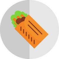 Veggie Wrap Vector Icon Design