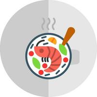 Seafood Paella Vector Icon Design