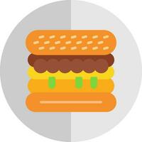 Margherita Sandwich Vector Icon Design