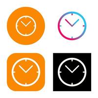 Unique Clock Vector Icon