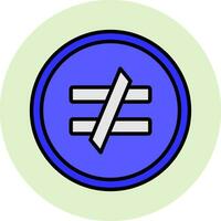 Not Equal Vector Icon