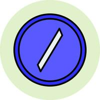 Slash Vector Icon