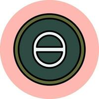 Theta Vector Icon