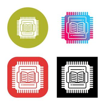 icono de vector de cpu