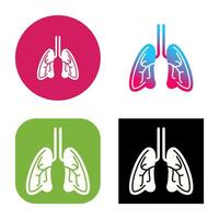 icono de vector de pulmones