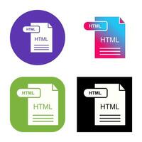 icono de vector html