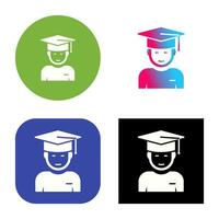 Graduate Student Vector Icon