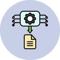 Machine Generated Data Vector Icon