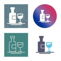 Wine Bottle Vector Icon