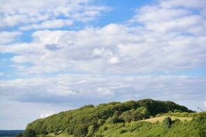 Most Beautiful British Countryside Landscape at Sharpenhoe Clappers Valley of England Luton, UK. Image Was captured on June 24th, 2023 photo