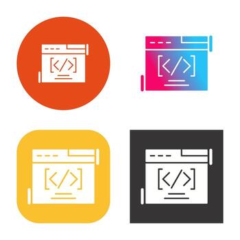 icono de vector de codificación web