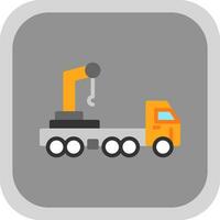 Crane truck Vector Icon Design