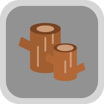 Log Vector Icon Design