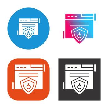 Web Security Vector Icon