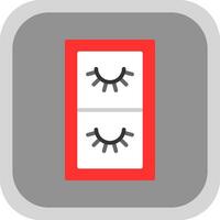 False Eyelashes Vector Icon Design