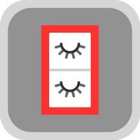 False Eyelashes Vector Icon Design