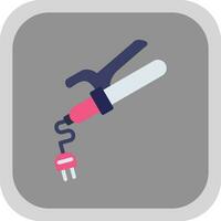 Curling Iron Vector Icon Design