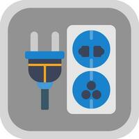 Electric outlet Vector Icon Design