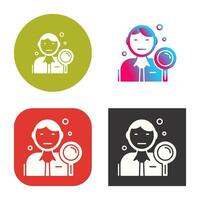 icono de vector de candidato