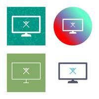 Unique Disconnected Network Vector Icon